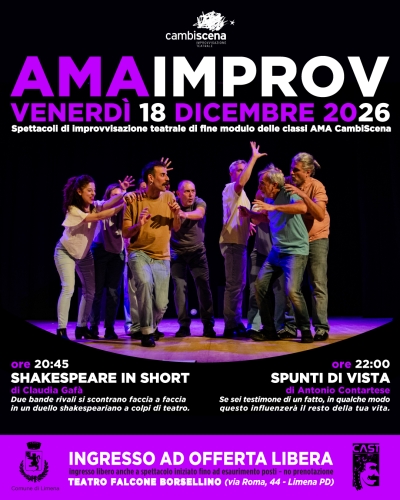 "AMA IMPROV" venerdì 18 dicembre 2026